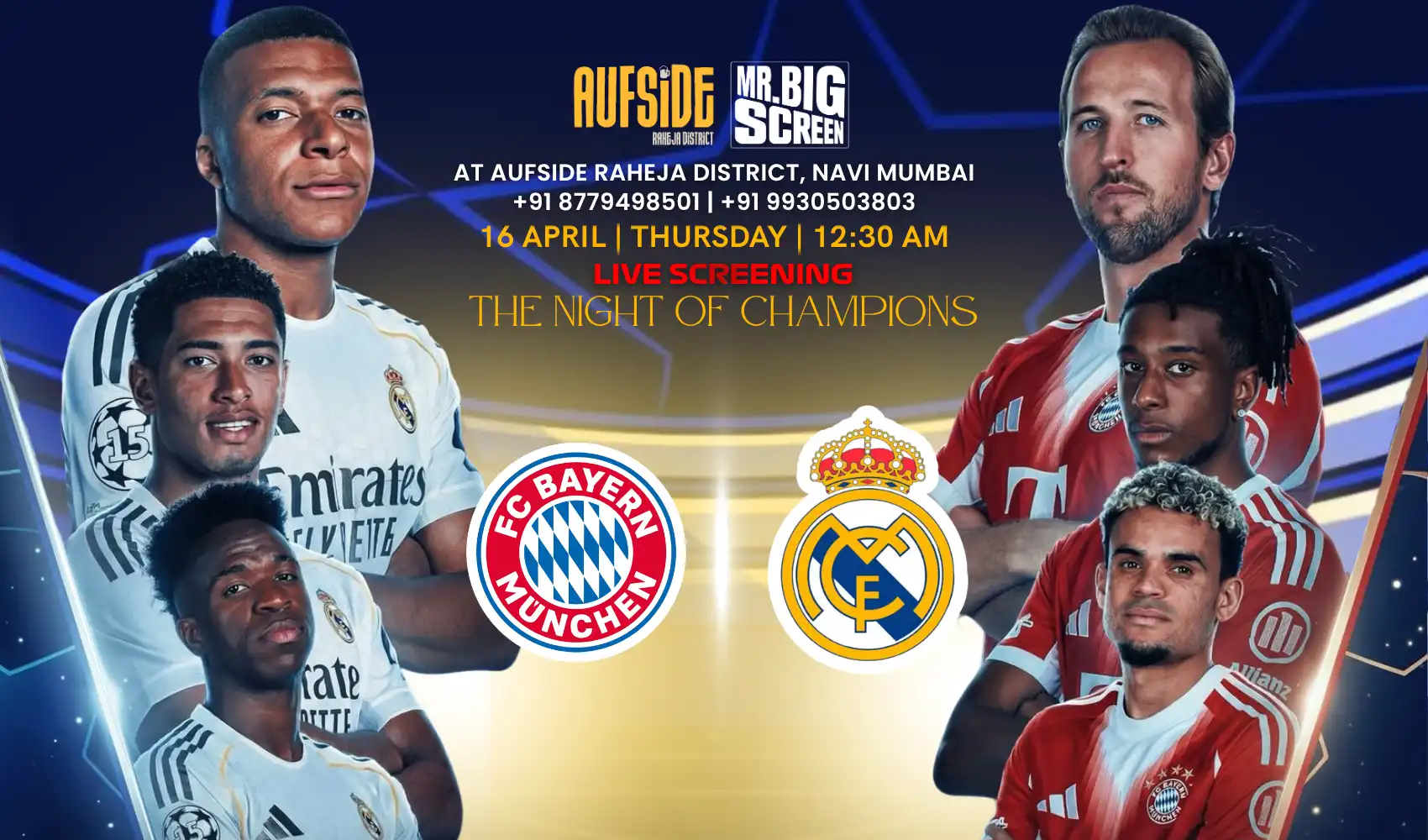 UCL Screening Quarter Finals Leg 2- Bayern Munich vs Real Madrid, Navi Mumbai